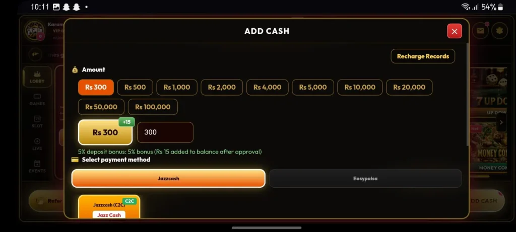 zee9 deposit